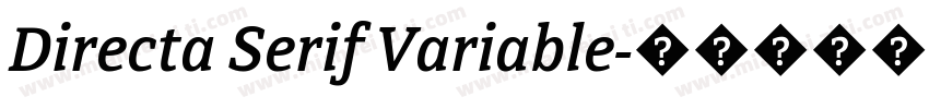 Directa Serif Variable字体转换